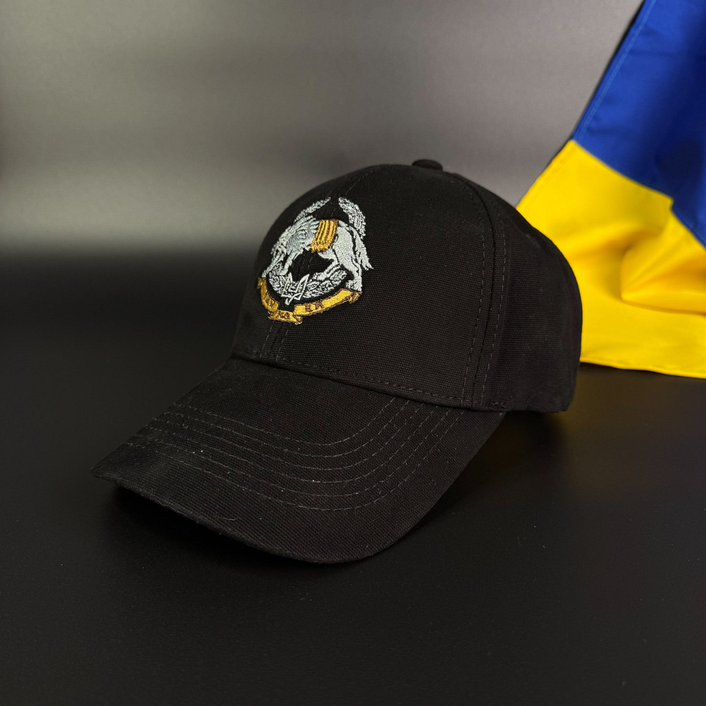 Бейсболка (кепка) ССО - Сили спеціальних операцій (канвас) чорна Запоріжжя - фото 1