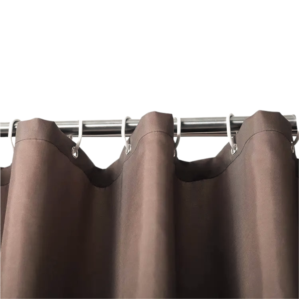 Шторка для ванной комнаты и душа Bathlux 180 x 180 см водонепроницаемый полиэстер штора занавеска в ванную, коричневая Каменец-Подольский - изображение 8