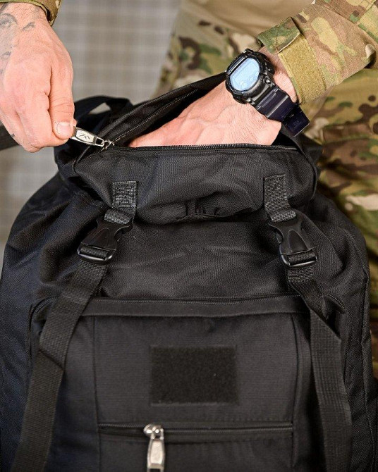 Милитари рюкзак 100л plentsfil черный ПП7953 Одесса - изображение 4