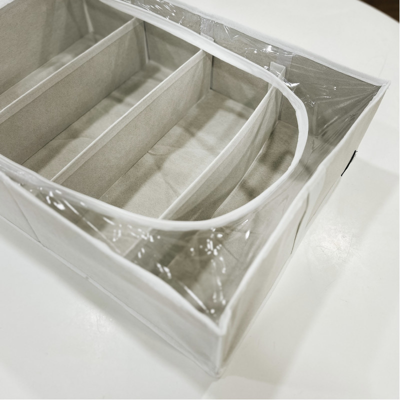 Органайзер для зберігання речей і взуття на 4 відділення KHV-3-White (Білий) Суми - фото 5