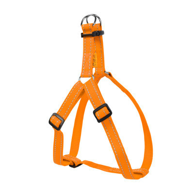 Шлея для собак Dog Extreme з нейлону регульована Ш 20 мм В:50-80 см помаранчева (06674) Вінниця - фото 2