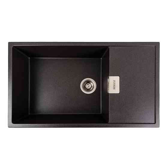 Гранітна мийка для кухні Platinum 8650 DIAMOND матовий Моріон Коломыя