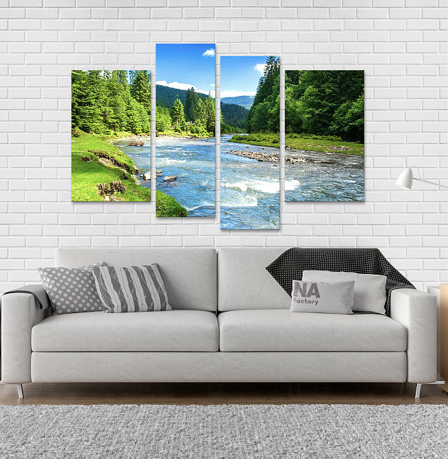 Модульна картина Гірська річка Art-124_4 Київ - фото 2
