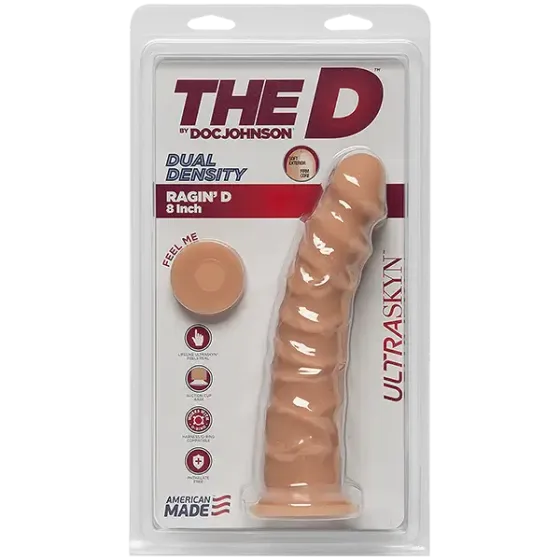 Фалоімітатор Doc Johnson The D - Ragin D - 8 Inch Without Balls - ULTRASKYN, діаметр 5,1 см Львів