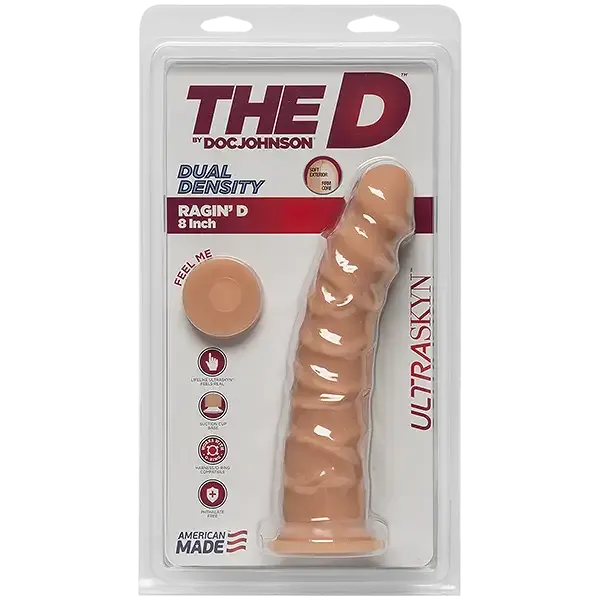 Фалоімітатор Doc Johnson The D - Ragin D - 8 Inch Without Balls - ULTRASKYN, діаметр 5,1 см Львів - фото 3