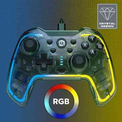 Геймпад Canyon Brighter GP-02 Wired RGB 4in1 PS3/Android BOX-TV/Nintendo Crystal (CND-GP02) Вінниця