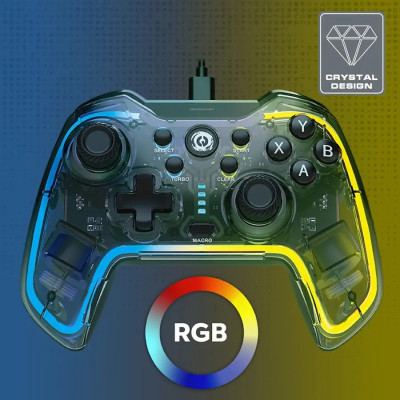Геймпад Canyon Brighter GP-02 Wired RGB 4in1 PS3/Android BOX-TV/Nintendo Crystal (CND-GP02) Винница - изображение 5