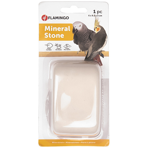 Flamingo Mineral Stone ФЛАМИНГО минеральный камень с витаминами для птиц, 6х9.2х3см Киев - изображение 1