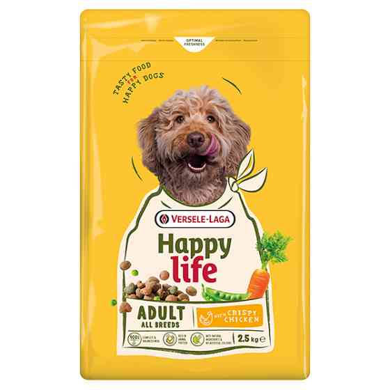Happy Life Adult with Chicken ХЕППИ ЛАЙФ КУРИЦА сухой премиум корм для собак всех пород Киев