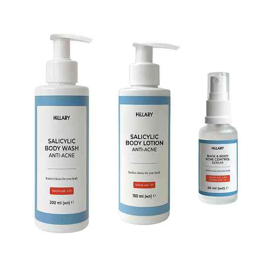Комплекс тройного удара против акне на теле с салициловой кислотой Hillary Triple-Action Body Acne Control Complex with Salicylic Киев