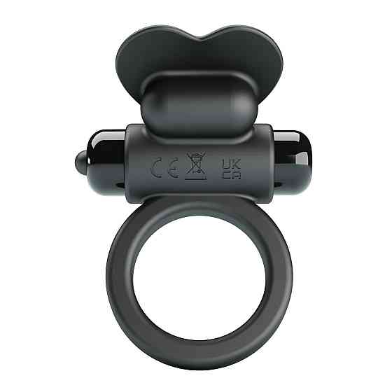 Віброкільце PRETTY LOVE VIBRANT PENIS RING DEBONAIRE Black, 10 vibration functions Sex Aura Київ