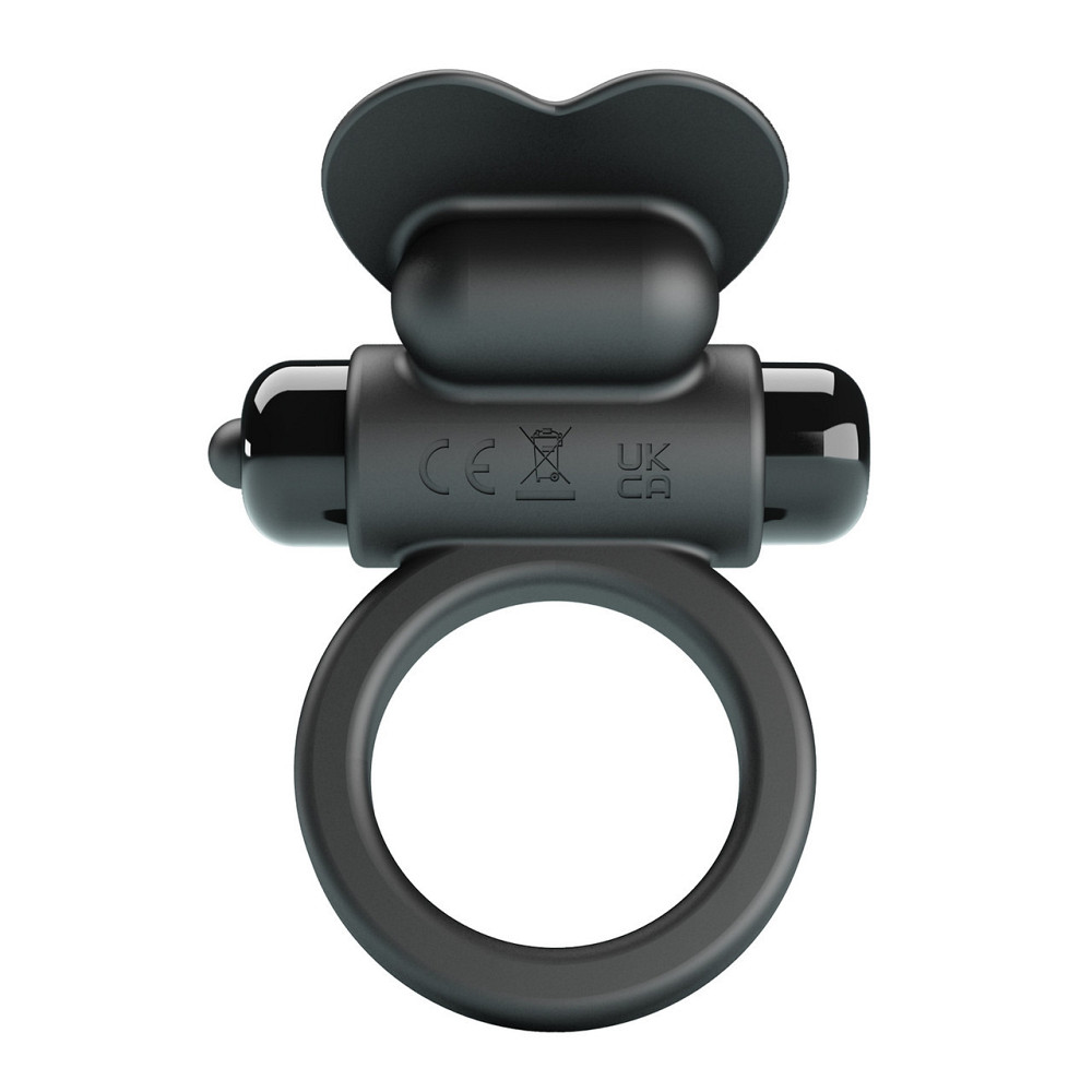 Віброкільце PRETTY LOVE VIBRANT PENIS RING DEBONAIRE Black, 10 vibration functions Sex Aura Київ - фото 4