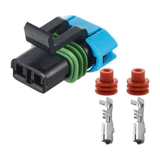 Роз'єм конектор 2-кон., Бензонасос Walbro, 15300027, 15363982, 15300014, APTIV (Delphi) Buick, Cadillac, Chevrolet, Daewoo Київ