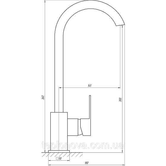 Смеситель для кухни Globus Lux Milano GLM-203SQ-BB Черновцы