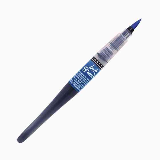 Ручка-пензель з чорнилом Sennelier Ink Brush, Кобальт синій (Cobalt Blue Hue) Київ