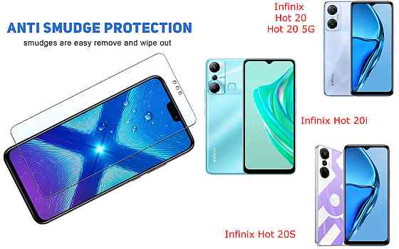Защитное стекло NeoGlass для Infinix Hot 20, Hot 20 5G, Hot 20i, Hot 20S – ультрапрозрачное и устойчивое Киев