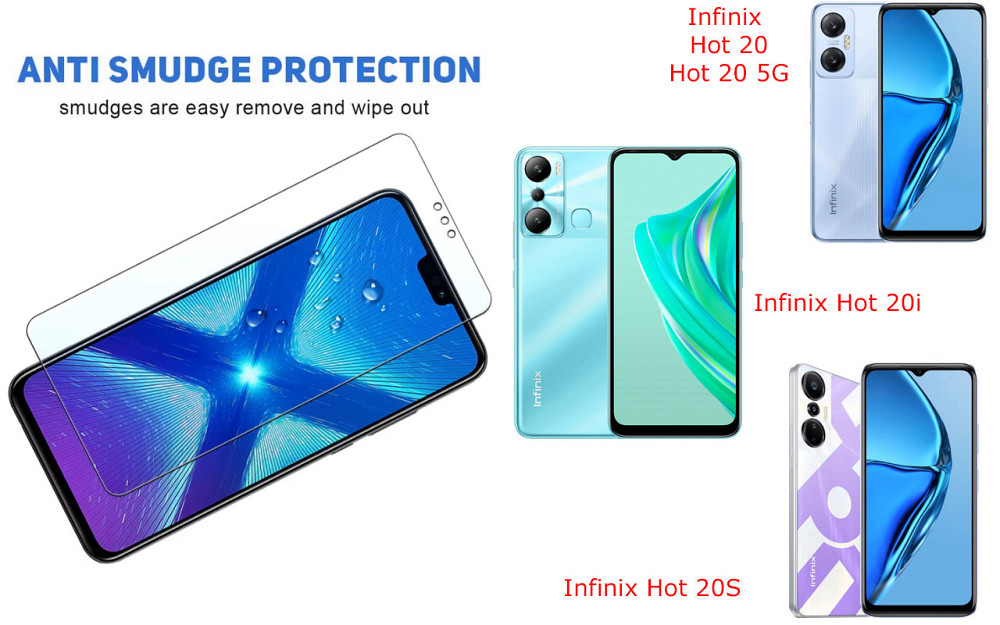 Защитное стекло NeoGlass для Infinix Hot 20, Hot 20 5G, Hot 20i, Hot 20S – ультрапрозрачное и устойчивое Киев - изображение 3