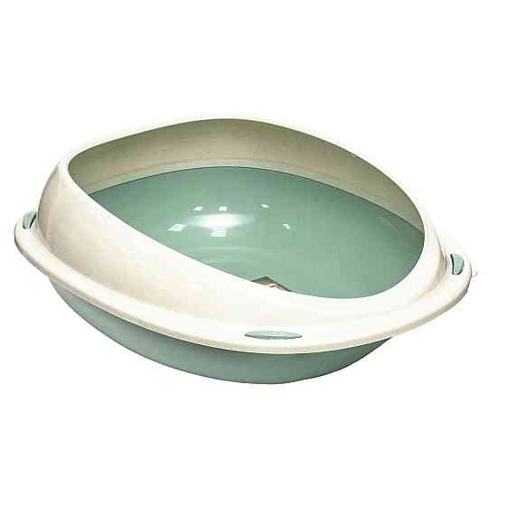 Відкритий туалет для котів Shuttle з бортиком, розмір 45 x 36 x 15.5 см Вінниця