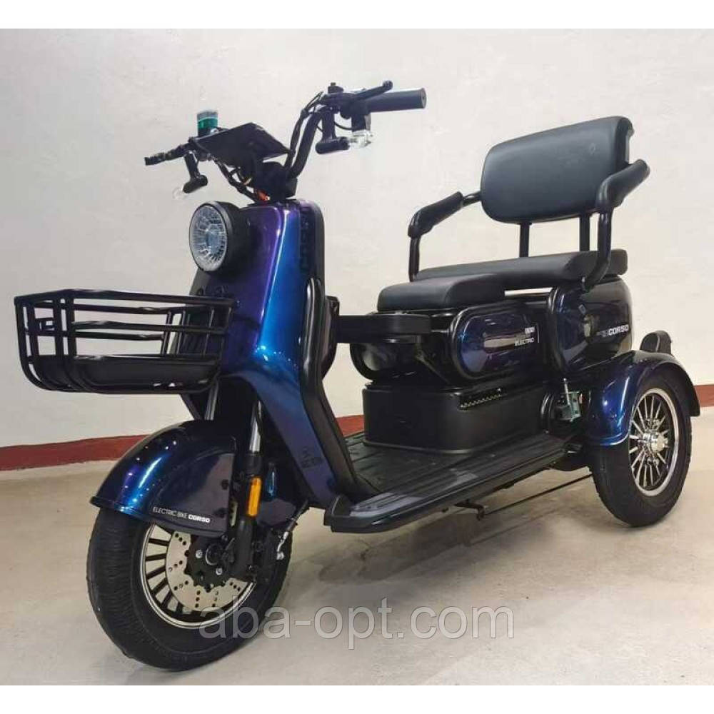 Трицикл Електричний Corso Logan S 1200W-72Вт-23А/год шини 10«-10» купити в інтернет магазині Одеса - фото 3