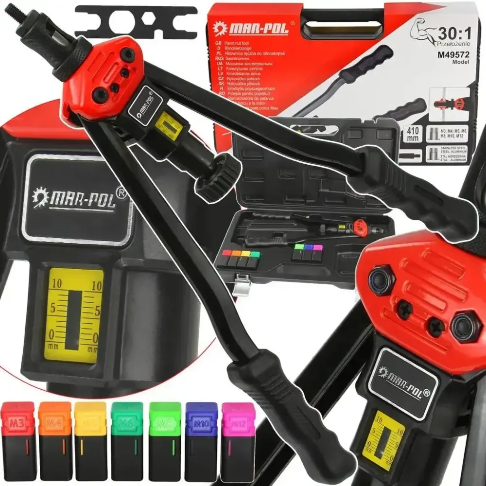 Заклепочник ручний MARPOL – модель M49572, універсальний, 410 мм довжина Львів - фото 1