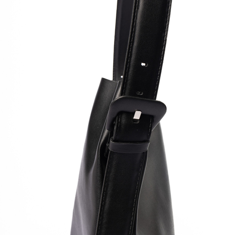 Сумка женская на плечо вместительная стильная из искусственной кожи, Черный Каменец-Подольский - изображение 3