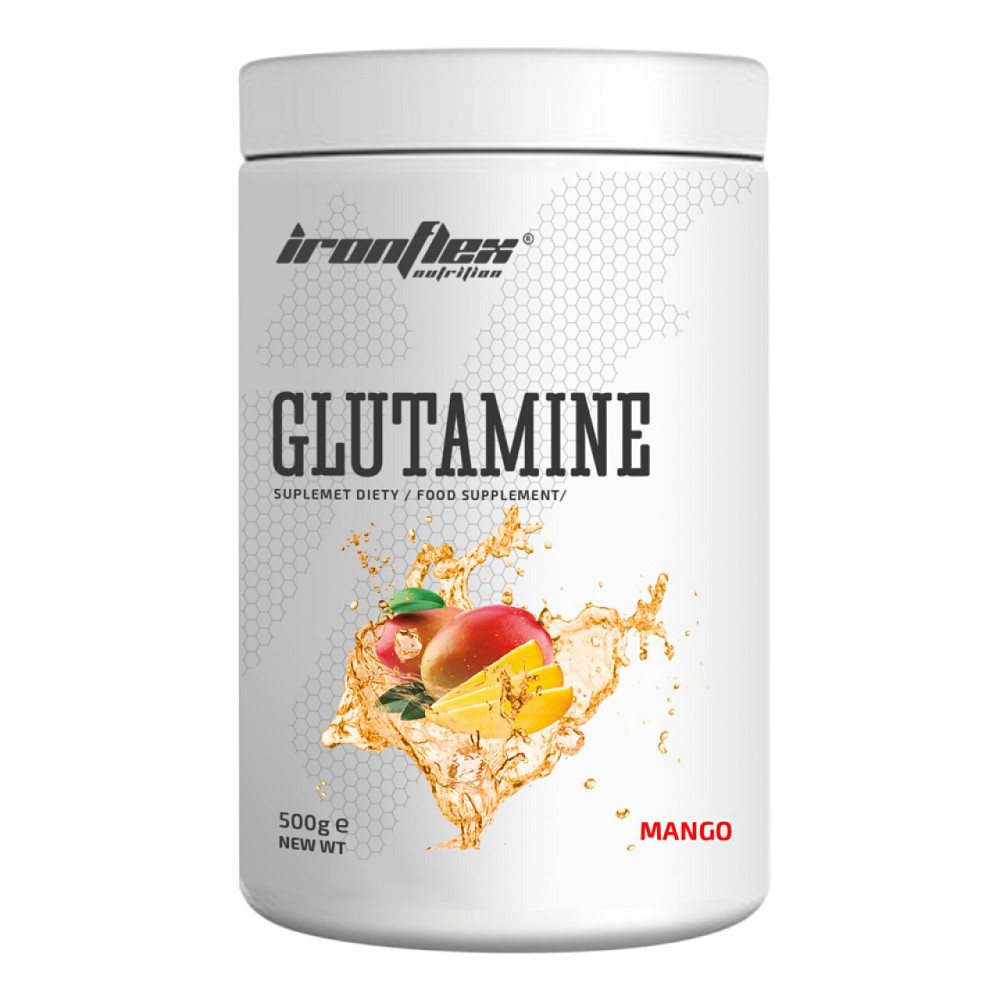 Глютамин IronFlex Glutamine 500g (Natural) Луцк - изображение 1