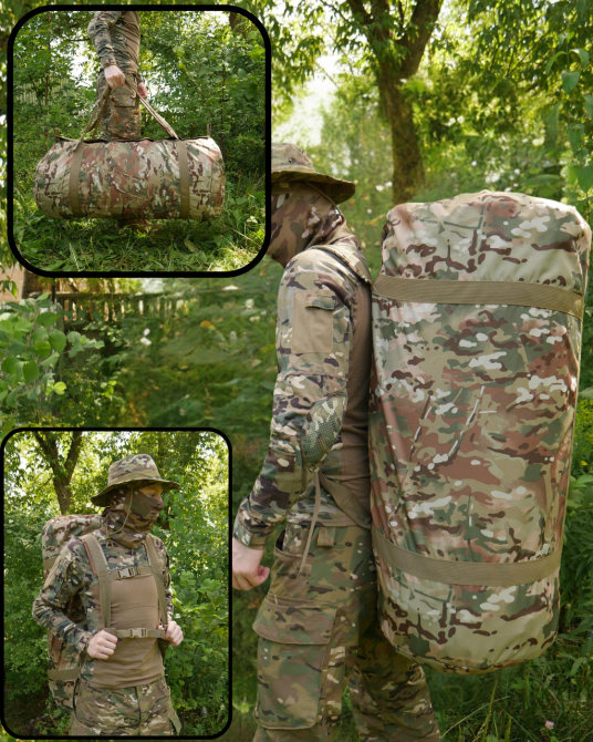 Тактична спецсумка рюкзак  120 л армійський дорожня сумка баул мультикам 120 л сумка баул WAR Львів - фото 1