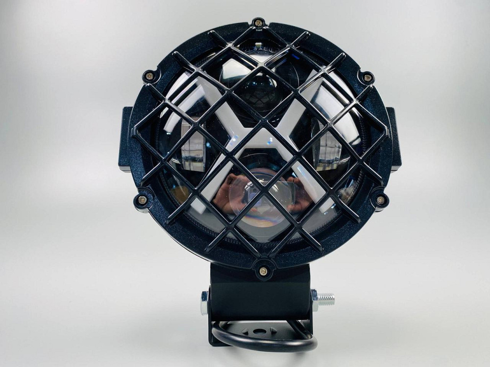 Фара головного світла LED, жовте та біле світло (ближній + дальній + DRL) 5.75 дюйма Мукачево - фото 1