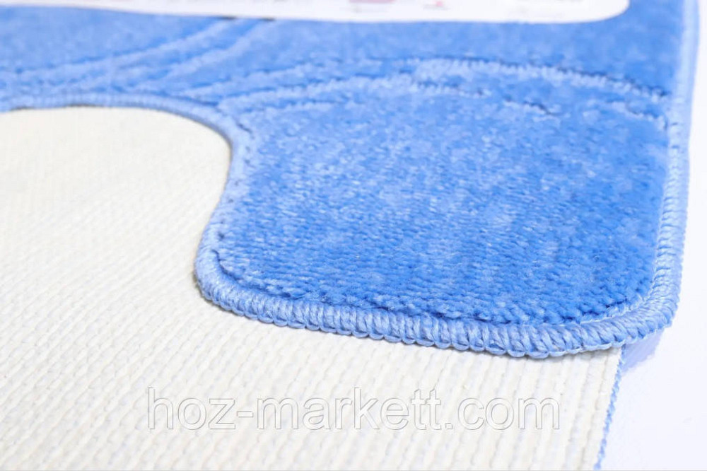Коврик в ванную голубой 100 х 60 производство Турция голубой Харків - фото 2