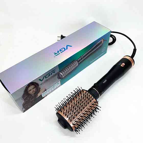 Сучасний фен для укладання, Професійний фен-гребінець з іонізацією, Хороший фен для волосся KP-46 Івано-Франківськ