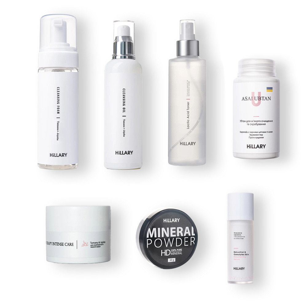 Набір для догляду з матуючим ефектом СТОП жирний блиск Hillary Київ - фото 1