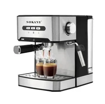 Рожковая кофеварка эспрессо Sokany SK-6863 15 бар, 850 Вт: кофемашина с капучинатором, 1.6 л, сброс давления, 15bar Одесса - изображение 2