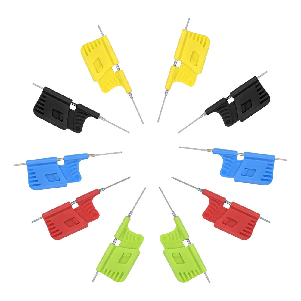 Набір тестових кліпс SDK08 під Dupont, 10 шт, затискач 0.13 мм для PCB, SMD, IC Київ - фото 2