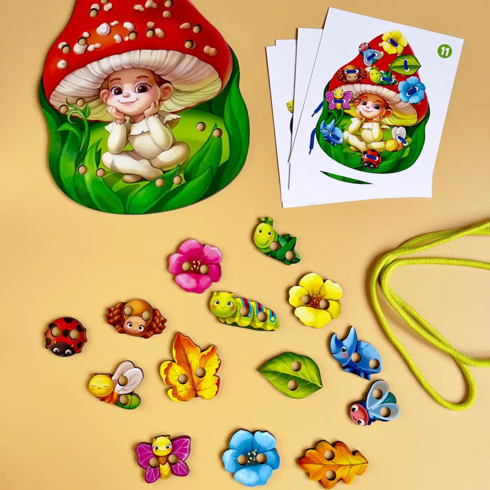 Деревянная шнуровка 