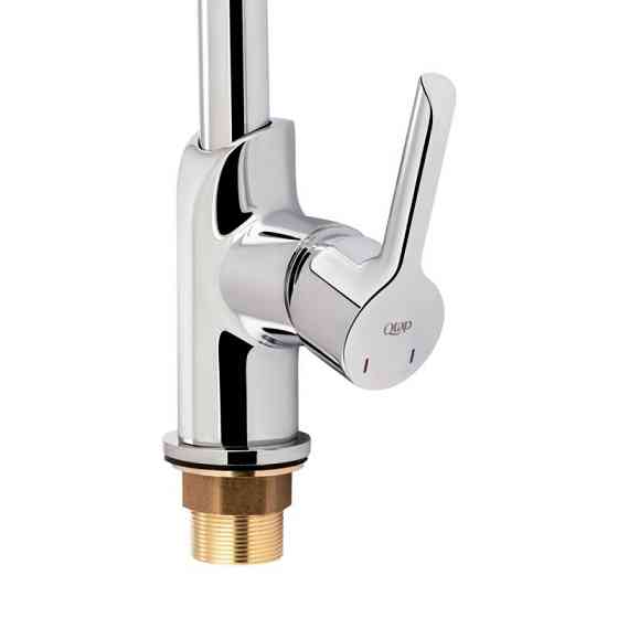 Змішувач для кухні з латуні Qtap Grand QTGRACRM007F Chrome Харків