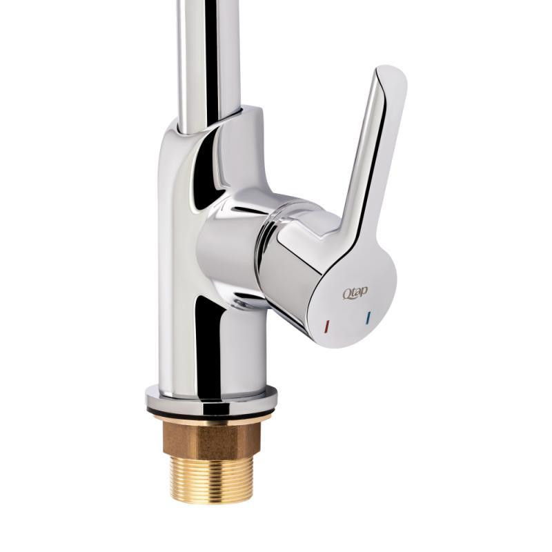 Смеситель для кухни из латуни Qtap Grand QTGRACRM007F Chrome Харьков - изображение 5