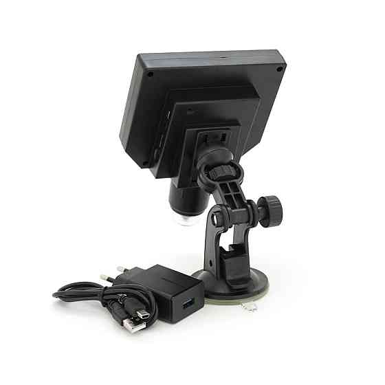 Відеомікроскопи BAKKU BA-006 з дисплеєм 4,3 ", збільшення 1-600X, 3.MP, Black, Пам'ять 8 Гб (208 * 170 * 80) 0,5 кг Київ