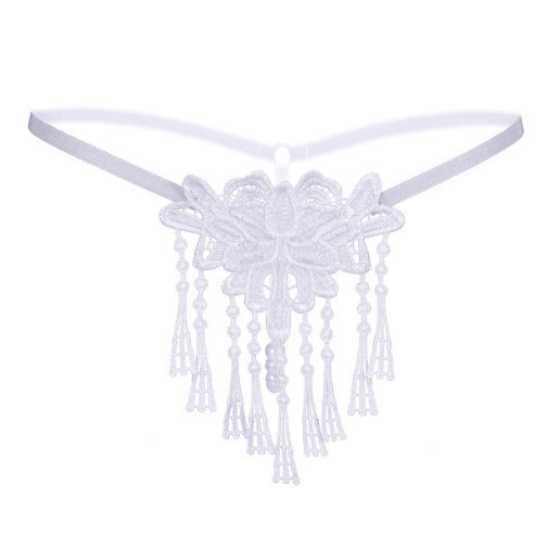 Трусы с жемчугом белые - размер универсальный (на резинке), 15% нейлон, 85% полиэстер Киев - изображение 3