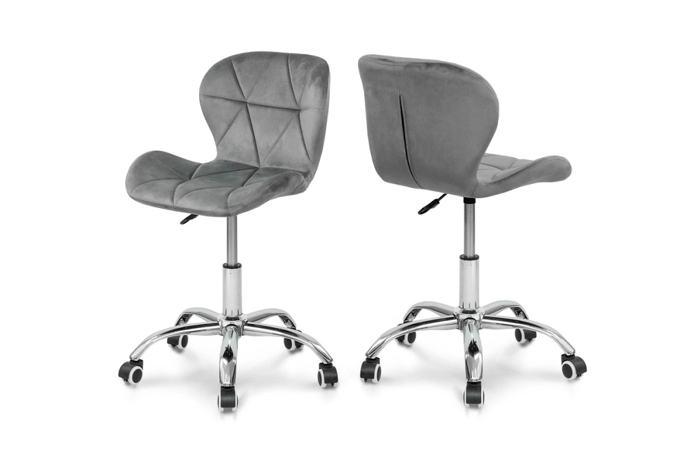 Стілець офісний Роккі, велюр сірий Київ - фото 2