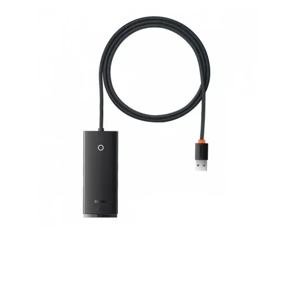 USB-хаб Baseus Lite Series 4-Port USB-A HUB Adapter (USB-A to USB 3.0*4)  2m Black Київ