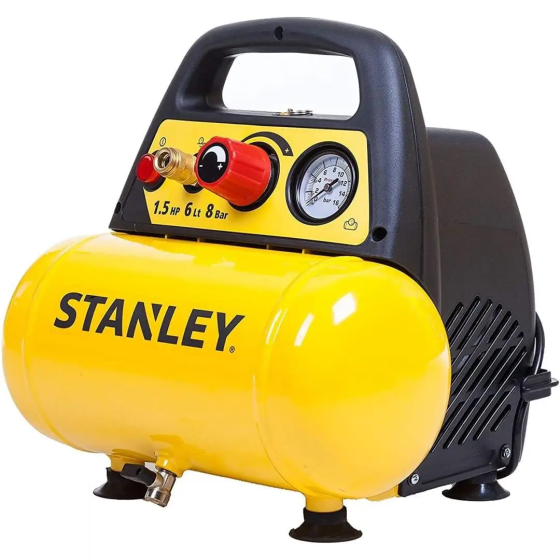 Мощный воздушный компрессор безмасляный STANLEY DN200/8/6 : 1.1 кВт, 6 л, 180 л/мин Киев