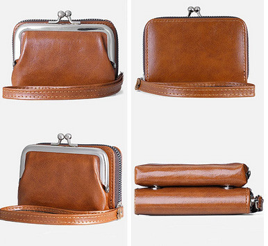 Кошелек женский коричневый из кожзаменителя Киев - изображение 6