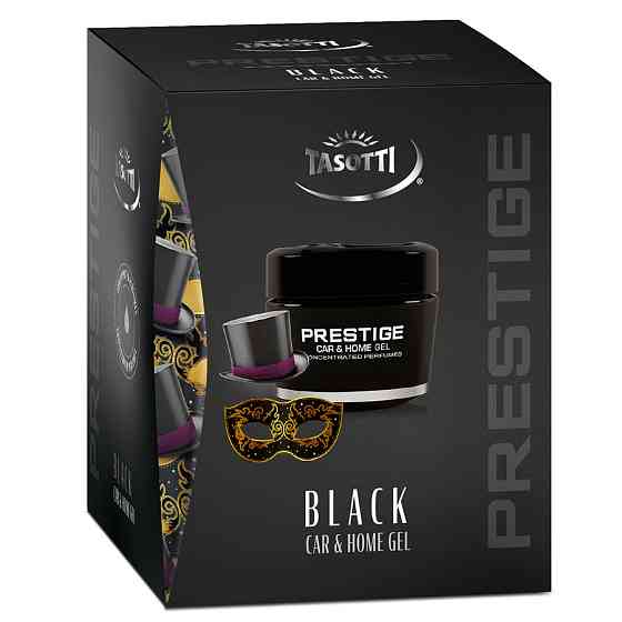 Ароматизатор для авто гелевий "Gel Prestige" Black (Чорний) 50мл Tasotti Київ