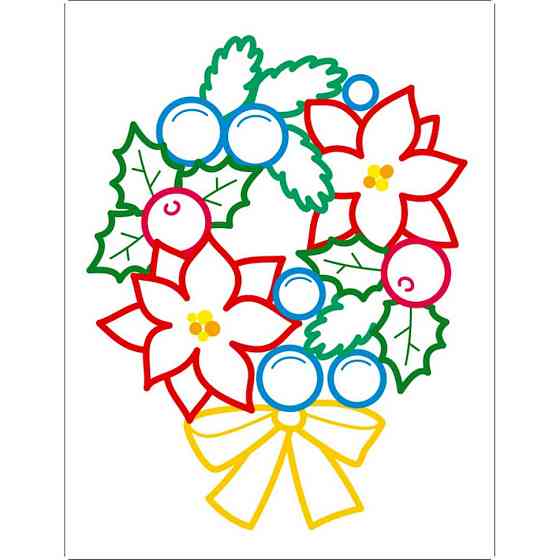 Дитяча книжка-розмальовка "Солодкі свята" 18713 з кольоровим контуром Вінниця