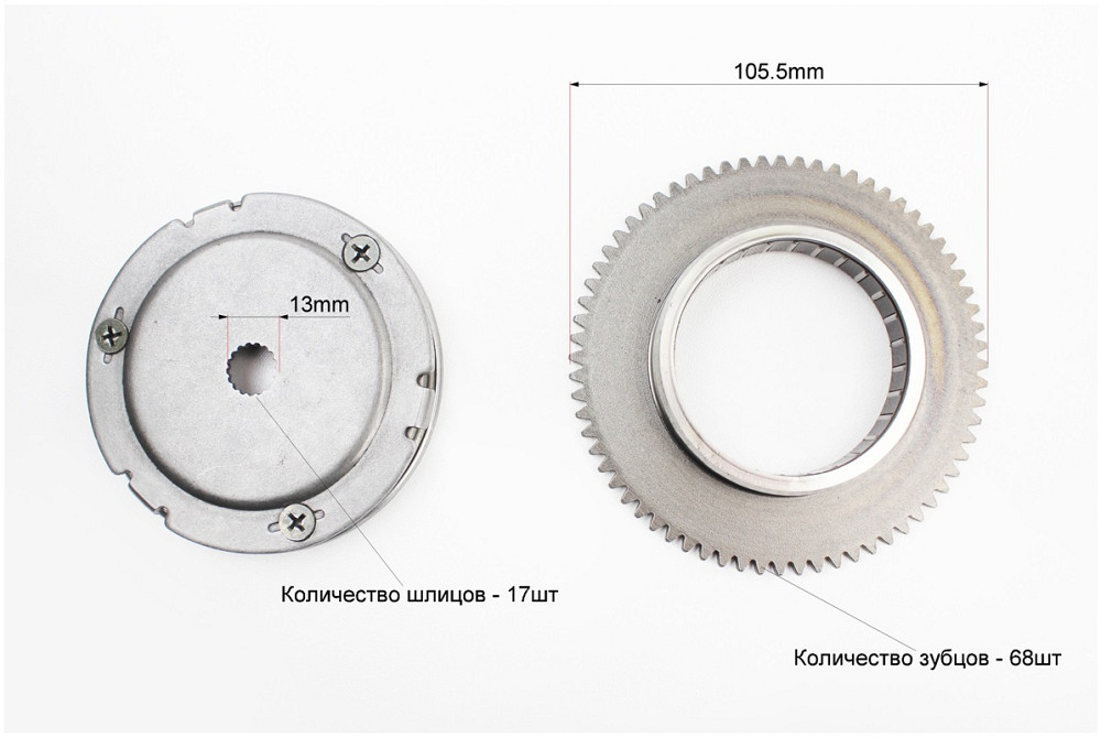 Бендикс стартера в зборі на 13мм вал Киев - изображение 3