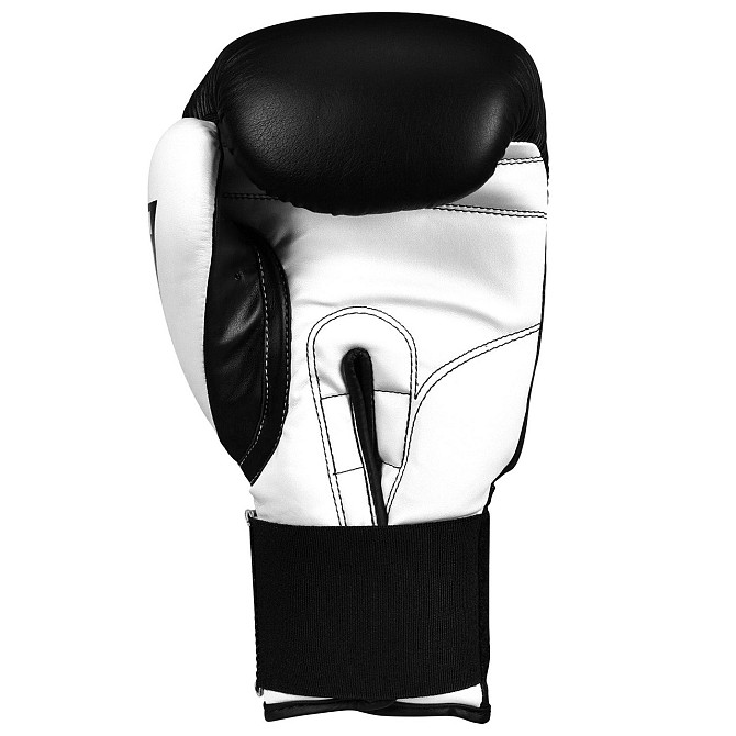 Боксерські рукавиці TITLE Boxing Dynamic Strike Black/White 16 oz (бинти 4м. у комплекті) Кам'янське - фото 7