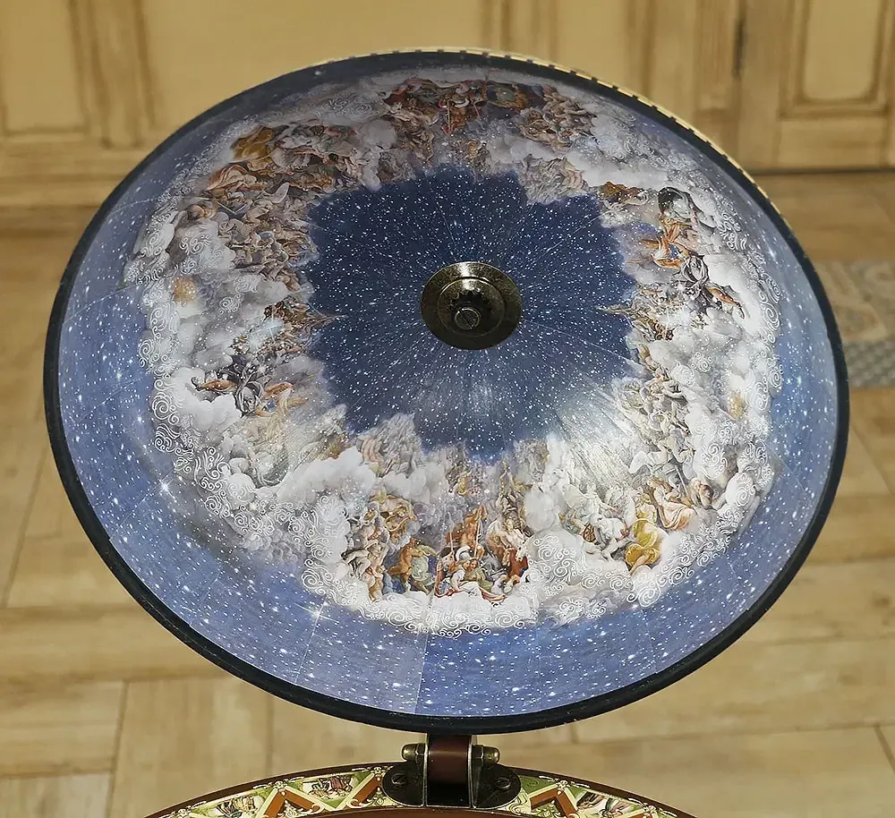Глобус бар настільний на 4-х ніжках Карта світу новий дизайн кремовий сфера 33 см Гранд Презент mastersem Київ - фото 4
