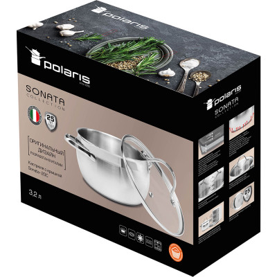 Кастрюля Polaris Sonata 3.2 л (Sonata-20C) Винница - изображение 5