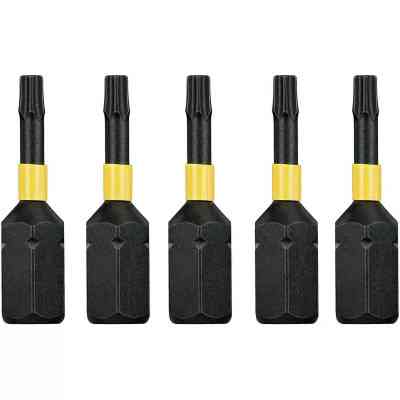Набор бит DeWALT IMPACT TORSION, ударные, Torx, Т10, L= 25 мм, 5 шт (DT7379T) Винница