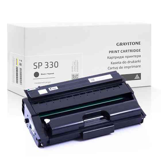 Сумісний Картридж Ricoh SP 330 [SP 330L] (408278), 3500 стор, Gravitone (GTR-CRG-SP330-BK) Київ